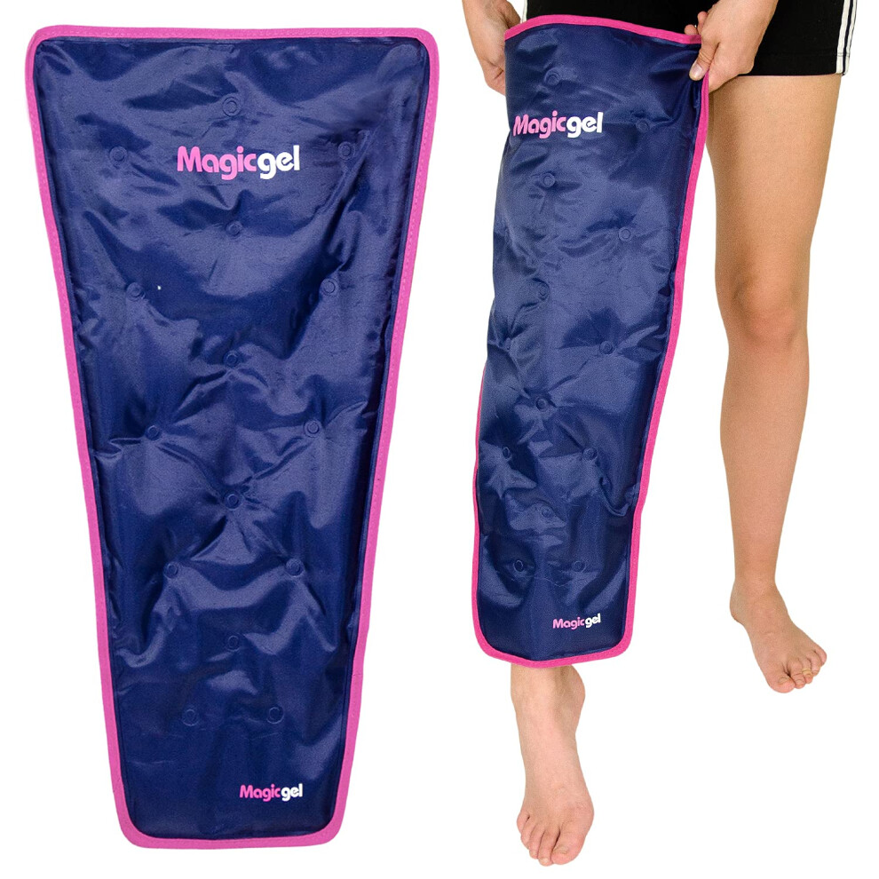 Magic Gel Leg Ice Pack - Professional Cold Therapy - Reduces Pain Swelling & Inflammation - Reusable For Injuries Sprains Arthritis & More (By Magic Gel)