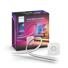 Philips Hue Play Gradient PC Lightstrip Starter Kit Including Hue Bridge [for 32-34 Inch Screens] LED Smart Lighting. Sync for Entertainment  Gaming a
