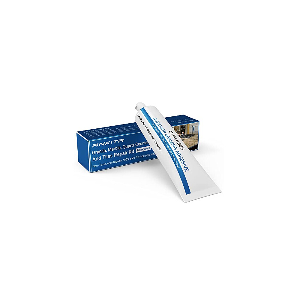 Quartz Countertop Repair Kit(Transparent) Granite Repair Kit Marble Repair Kit Match For Any Color Of Granite Marble Porcelain Corian Travertine 791300924492