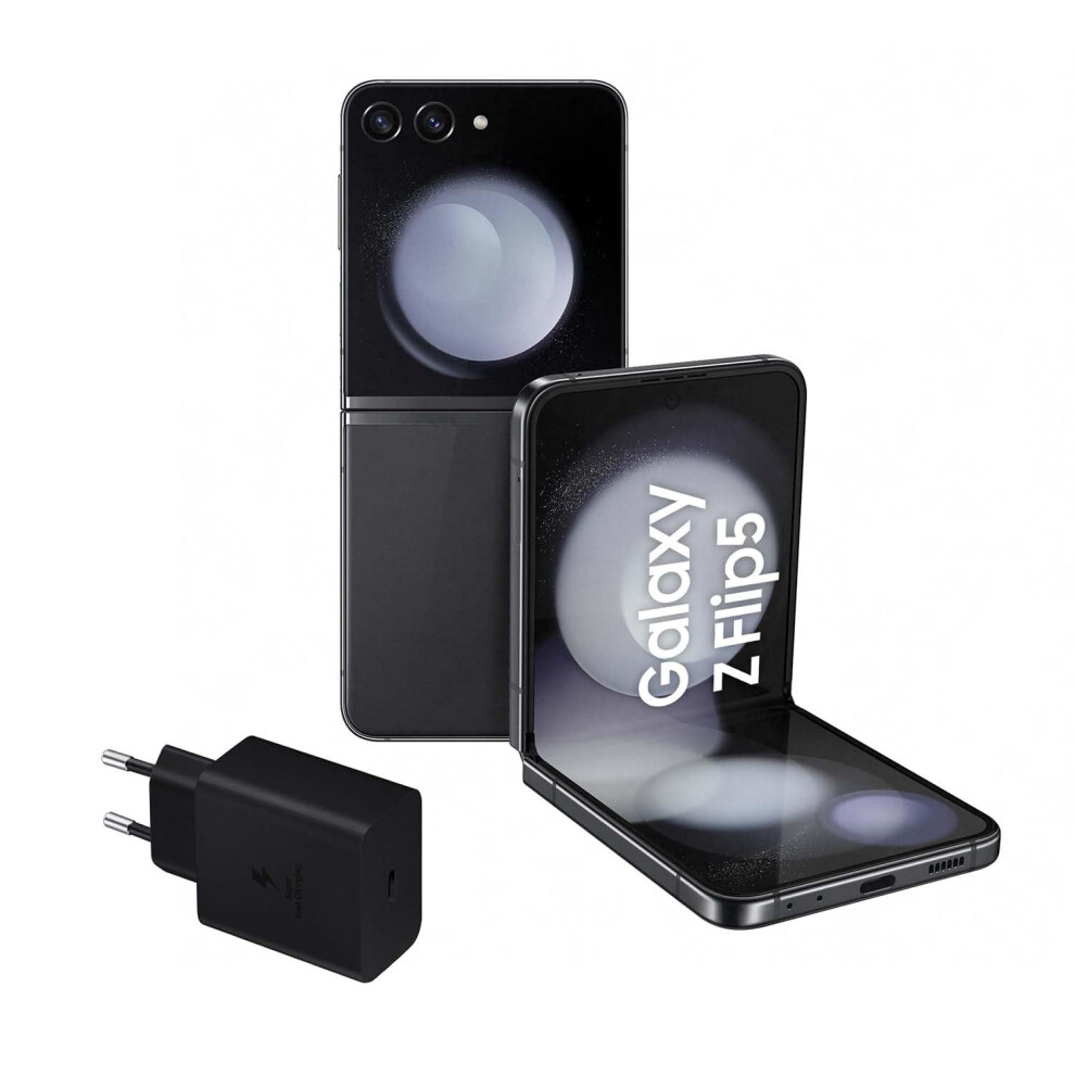 SAMSUNG Galaxy Z Flip5 Smartphone 5G SM-F731B Single Sim+ ESim EU/UK Model 8GB Ram  512GB Storage International Version (Grey)