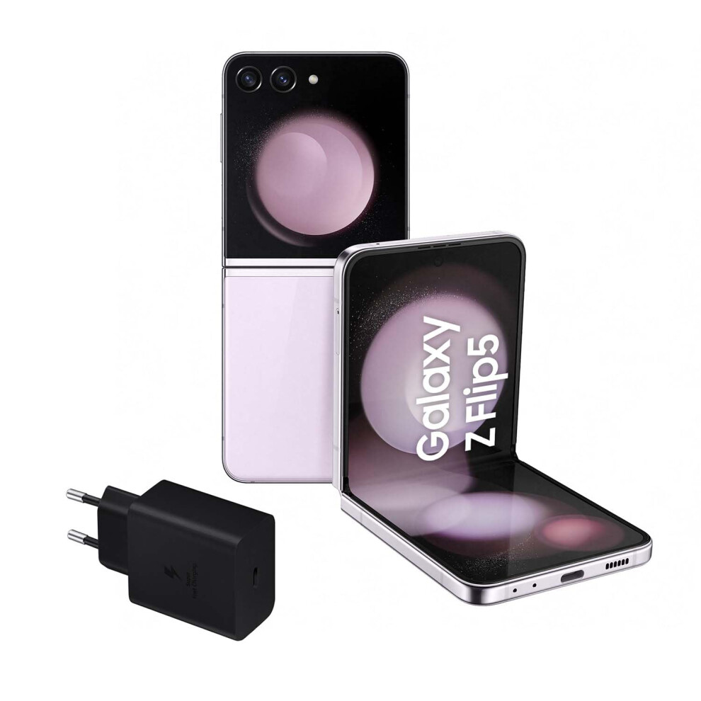 SAMSUNG Galaxy Z Flip5 Smartphone 5G SM-F731B Single Sim+ ESim EU/UK Model 8GB Ram  512GB Storage International Version (Light Pink)