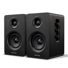 Sanyun SW208 3"" Active Bluetooth 5.0 Bookshelf Speakers - 60W Carbon Fiber Speaker Unit - Built-in 24bit DAC - Dynamic 3D Surround Sound - 2.0 Comput
