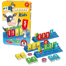 MyRummy Kids - Gesellschaftsspiele - SCHMIDT SPIELE - Führen Sie die Kinder mit dieser angepassten und bunten Version in das Rami ein!