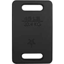 Yes4All Cast Iron Ruck Plate Weighted Plate for Rucking Swings Squat Strength Training Fitness Workout and Home Exercises - 45LBS