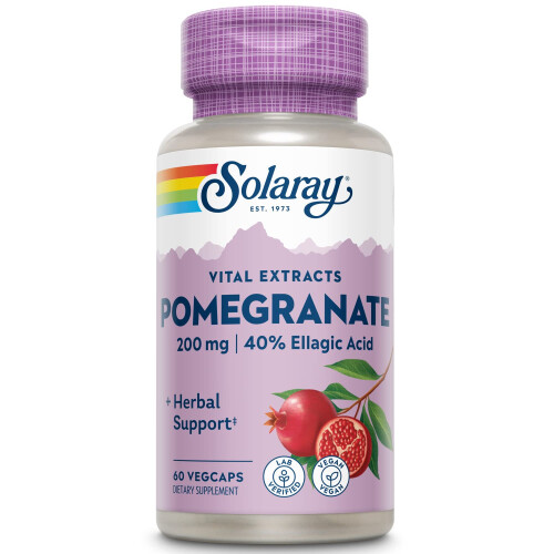 SOLARAY Pomegranate Extract  200 mg  60 Count