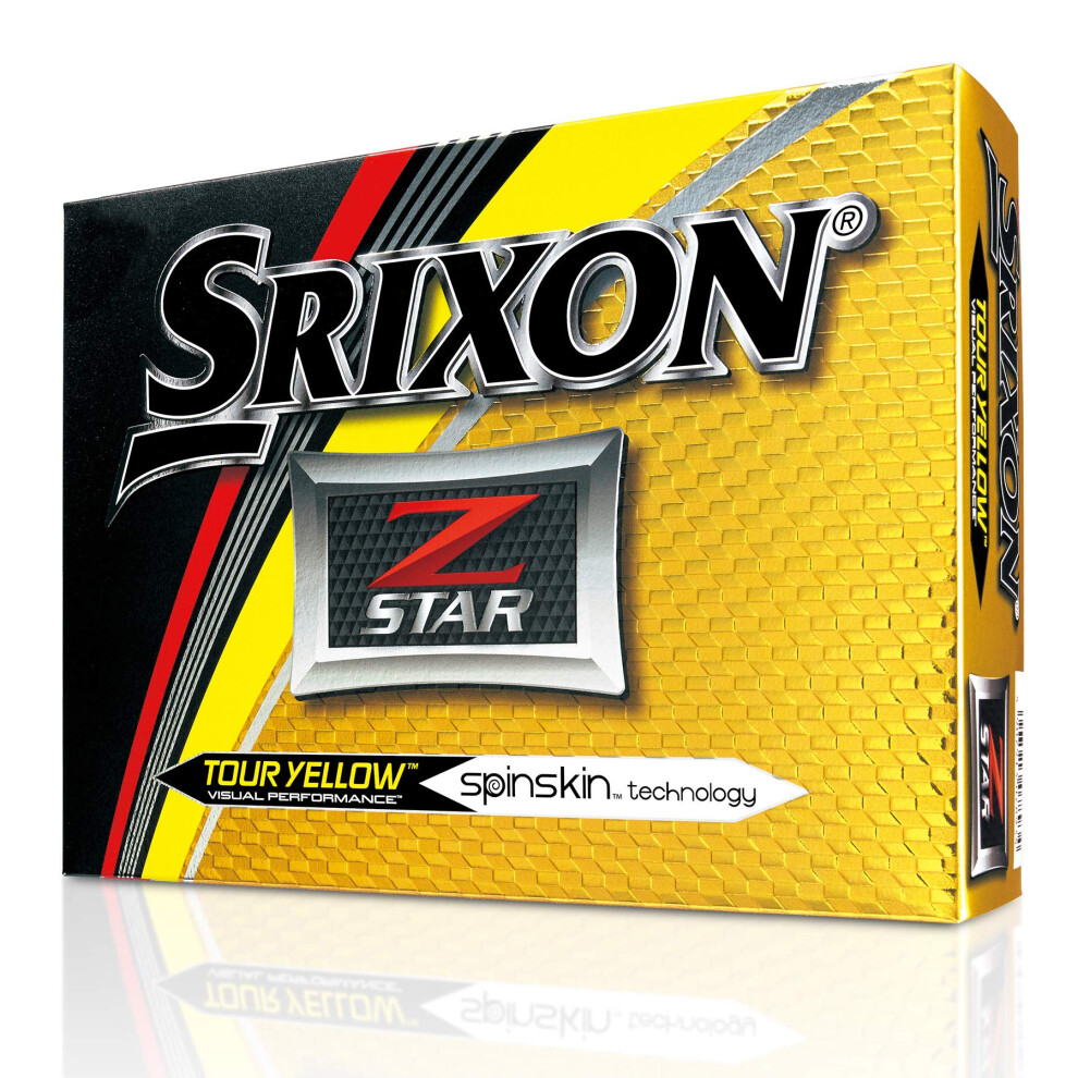 Srixon Z-Star 2017 Golf Balls  Yellow (One Dozen)