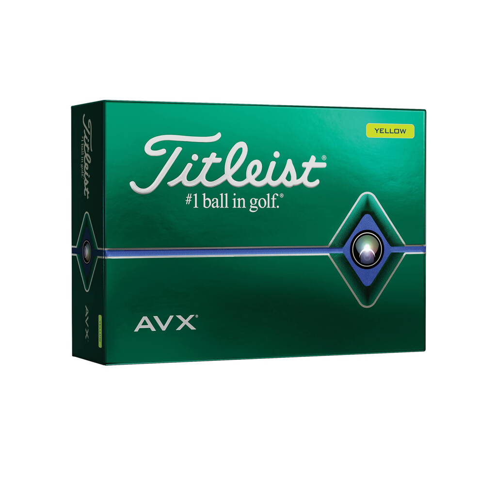 Titleist AVX Golf Balls  Yellow  (One Dozen) (T9112S)