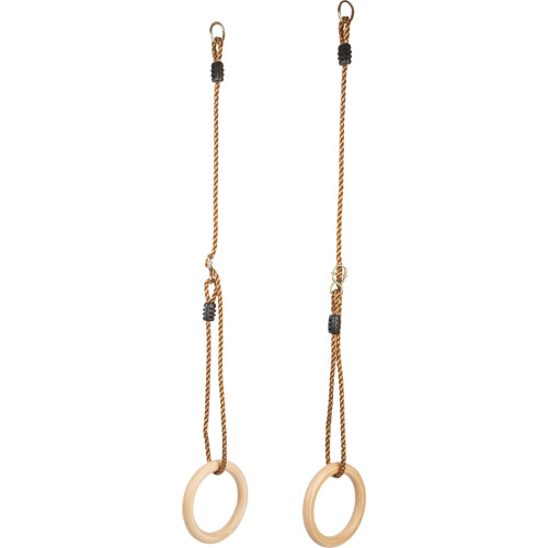 Gymnastics Rings - SMALL FOOT - 11592 - Solid Wood - Non-Slip - Adjustable