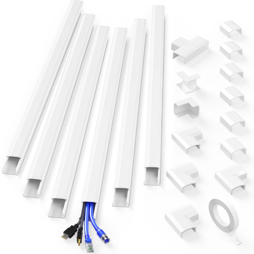 Cord Cover Wall Delamu Cord Hider For Wall Mounted Tv Large Cable Hider Wire Hiders For Tv On Wall 94.5In Cable Cover Wire Covers For Cords Easy S 747100203930