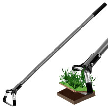 Walensee Action Hoe for Weeding Stirrup Hoe Tools for Garden Hula-Ho with Adjustable 56 Inch Scuffle Loop Hoe Gardening Weeder Cultivator Sharp Durab