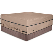 ULTCOVER Waterproof 600D Polyester Square Hot Tub Cover Outdoor SPA Covers 95 x 95 inch