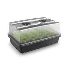 AC Infinity Humidity Dome Germination Kit with Sturdy Drip Tray 5x8 Cell Seedling Tray and Vented Height Extension Panels for Seed Starting Propa