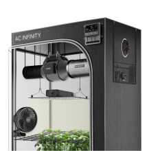 AC Infinity Advance Grow System 2x2 1-Plant Kit WiFi-Integrated Grow Tent Kit Automate Ventilation Circulation Schedule Full Spectrum Samsung LM3