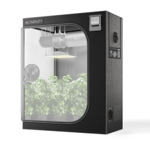 AC Infinity CLOUDLAB 642 Advance Grow Tent 48x24x72 Thickest 1 in. Poles Highest Density 2000D Diamond Mylar Canvas 4x2 for Hydroponics Indoor Grow