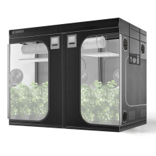 AC Infinity CLOUDLAB 899 Advance Grow Tent 96""x96""x80"" Thickest 1 in. Poles Highest Density 2000D Diamond Mylar Canvas 8x8 for Hydroponics Indoo