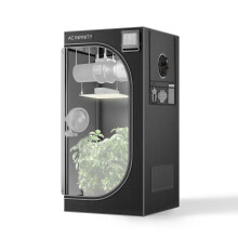AC Infinity CLOUDLAB 422 Advance Grow Tent 24x24x48 Thickest 1 in. Poles Highest Density 2000D Diamond Mylar Canvas 2x2 for Hydroponics Indoor Grow
