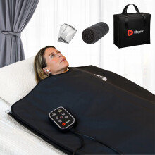 LifePro Far Infrared Sauna Blanket - Portable Infrared Sauna for Home Relaxation - Sauna Blanket - Infrared Blanket Sauna with 77-176