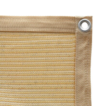 Shatex 90% Shade Fabric 6' x 10' Sun Shade Cloth with Grommets for Pergola Cover Canopy Wheat 12 Bungee Balls