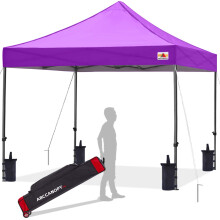 ABCCANOPY Patio Pop Up Canopy Tent 10x10 Commercial-Series (Purple)