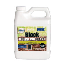 Sanco Industries MulchWorx Black Mulch Color Concentrate- Quart - Treats 2 800 Sq. Ft. - Pure Midnight Black Mulch Dye Spray