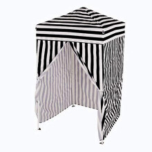 Impact 4'x4' Pop up Changing Dressing Room  Black and White