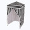 Impact 4'x4' Pop up Changing Dressing Room  Black and White 1