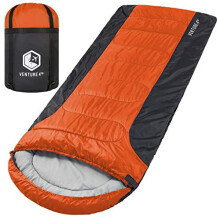 VENTURE 4TH 3-Season XL Sleeping Bag Extra Large - Lightweight Comfortable Water Resistant Backpacking Sleeping Bag for Big and Tall Adults - Idea