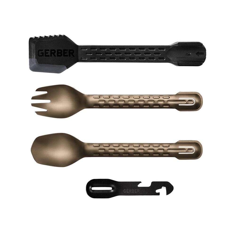 Gerber Gear 31-003465N ComplEAT Camping Utensils Cooking Tool Set  Burnt Bronze