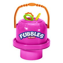 Fubbles Bubbles Grote bellenemmer zonder morsen in roze | Bubbels voor peuters en kinderen van alle leeftijden | Inclusief Fubbles Bubbles Bucket en