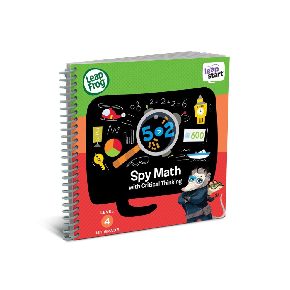 LeapFrog LeapStart 1st Grade Activity Book: Spy Math & Critical Thinking  5 years to 7 years