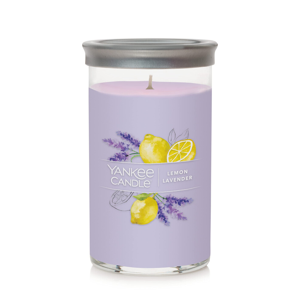 Yankee Candle Lemon Lavender Signature Medium Pillar Candle  14.25oz