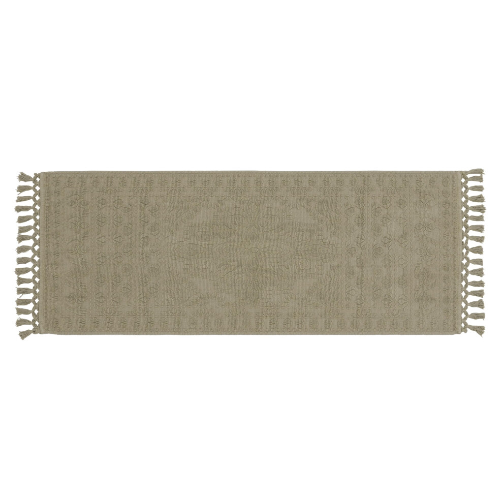 French Connection Nellore Bathroom Rugs  Woven and Beaded Bathroom Mats  Durable Non-Slip Bath Rugs  Thick Bath Mats for Bathroom and Shower Rugs  24"