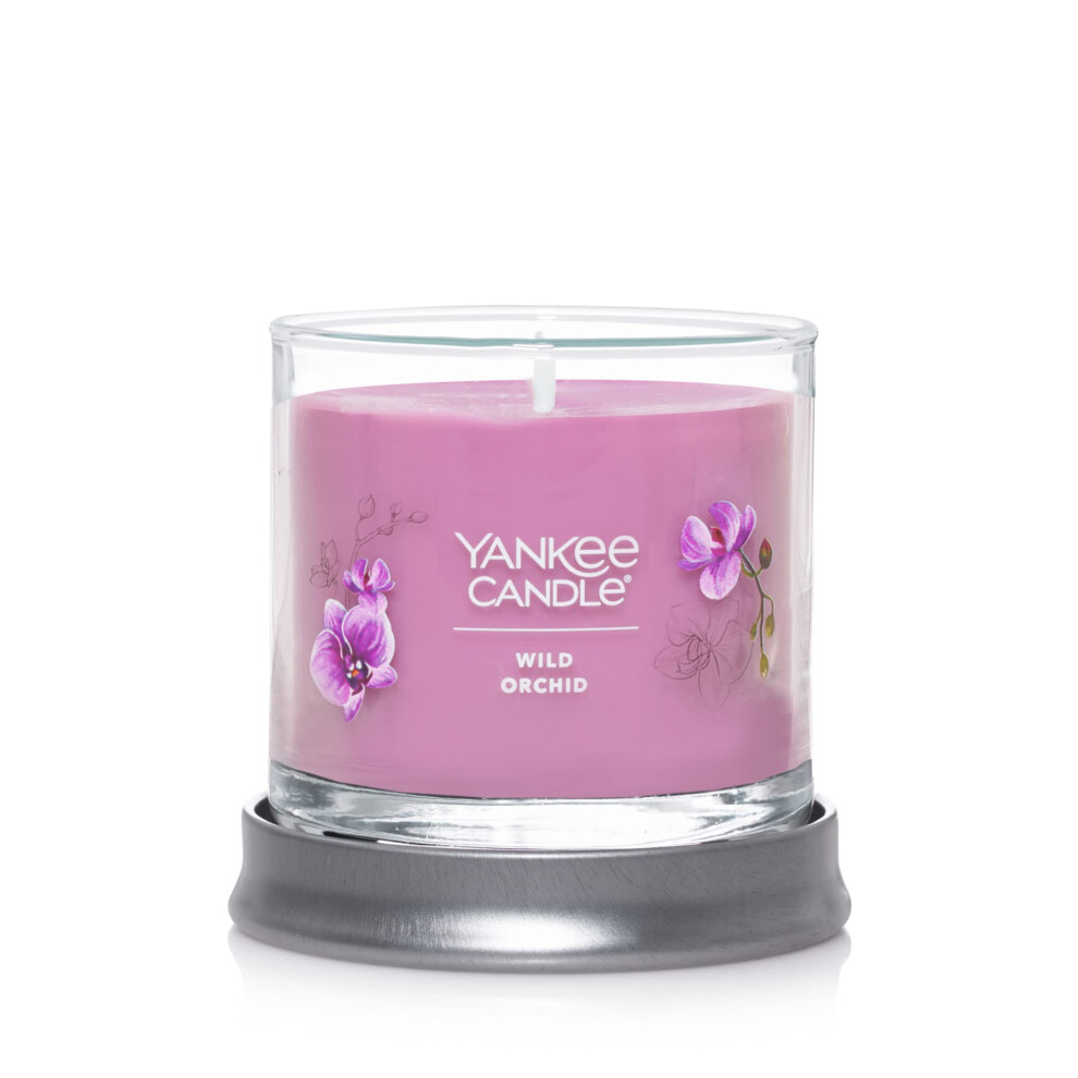 Yankee Candle Wild Orchid Scented  Signature 4.3oz Small Tumbler Single Wick Candle  Over 20 Hours of Burn Time