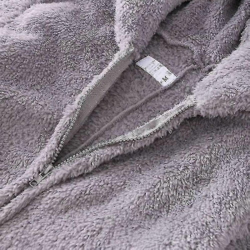 (s, pink) Onesie Pajamas Long Warm Brushed Bodysuit 1