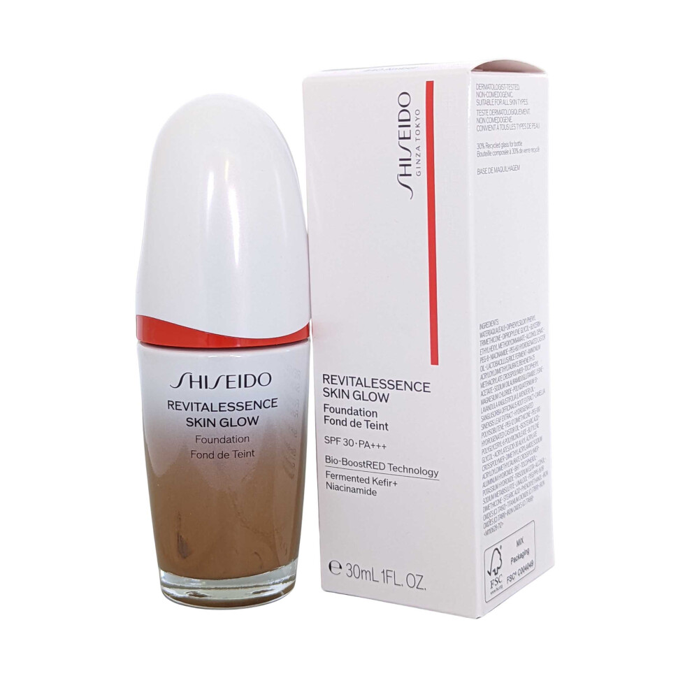 Revitalessence Shiseido Skin Glow Foundation SPF30 Bio-Boost 30ml Amber #440