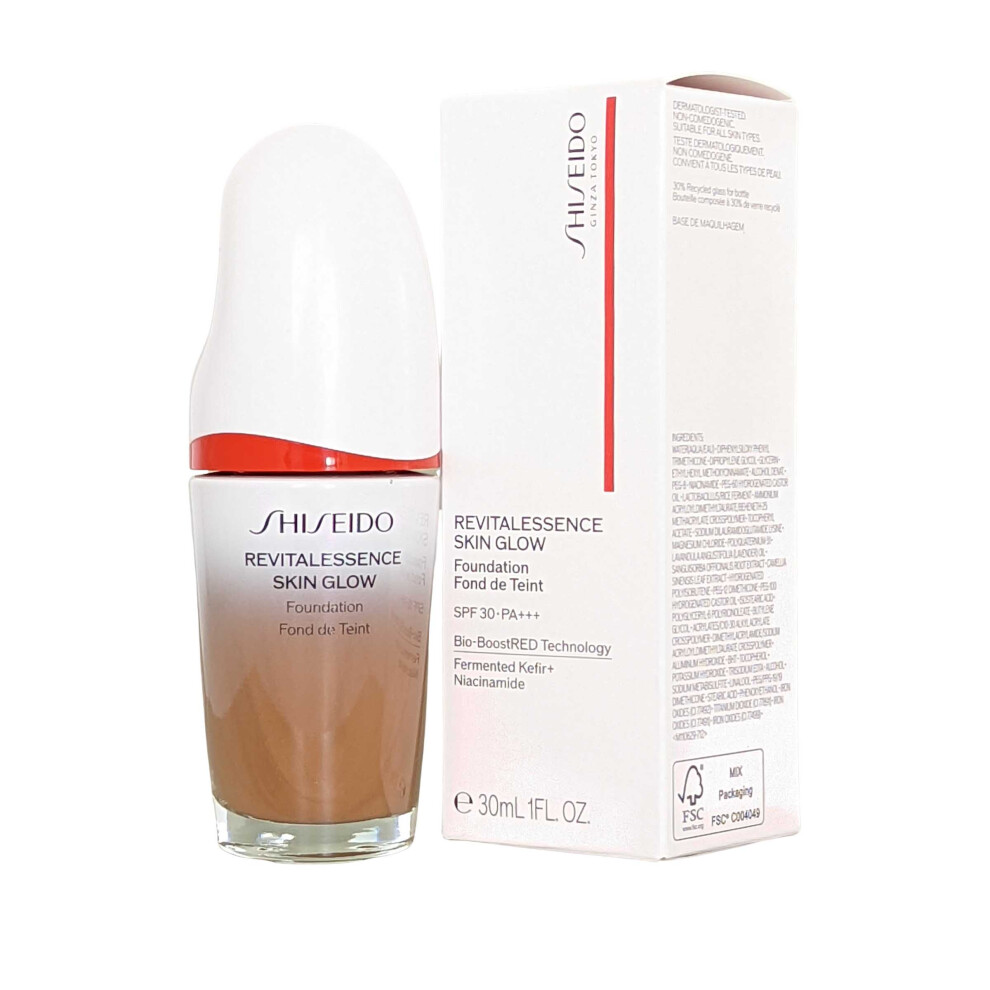 Revitalessence Shiseido Skin Glow Foundation SPF30 Bio-Boost 30ml Copper #450