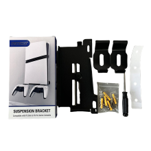 (Black) Game Console Universal Wall Mounted Organizer Wall Mounted Storage Bracket Handle Organizer Accessories for PS5 Pro/PS5 Slim