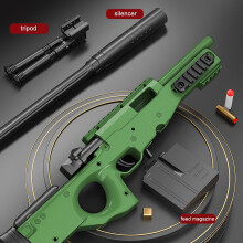 (Army green) Toy Soft Bullet Guns Pistols 98k Awm Model Foam Darts, Shell Ejecting Foam Blaster