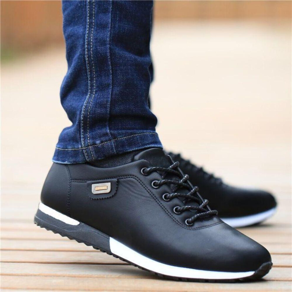 (black, 40) Men Shoes Business Casual Shoes For Male Pu Leather Shoes  Sneakers Men Loafers Walking Footwear