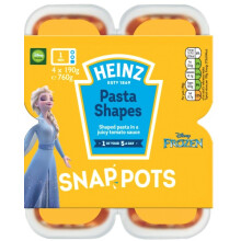 Heinz Disney Frozen Pasta Shapes Snap Pots 4x190g