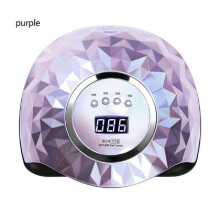 (purple, UK Plug) 600W UV LED Nail Lamp High Quality Nail Dryer Lamp with Automatic Sensor LED Light 4 Timer Professional Manicure Pedicure Nail Epuipment