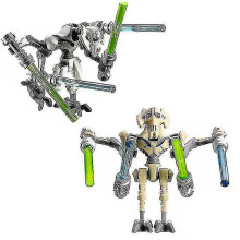 2 Pieces Star War Mini Figures General Grievous Action Figures Toy