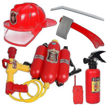 Fire Hose + Helmet 5-piece Set Fireman Children's Toy Set Role Play