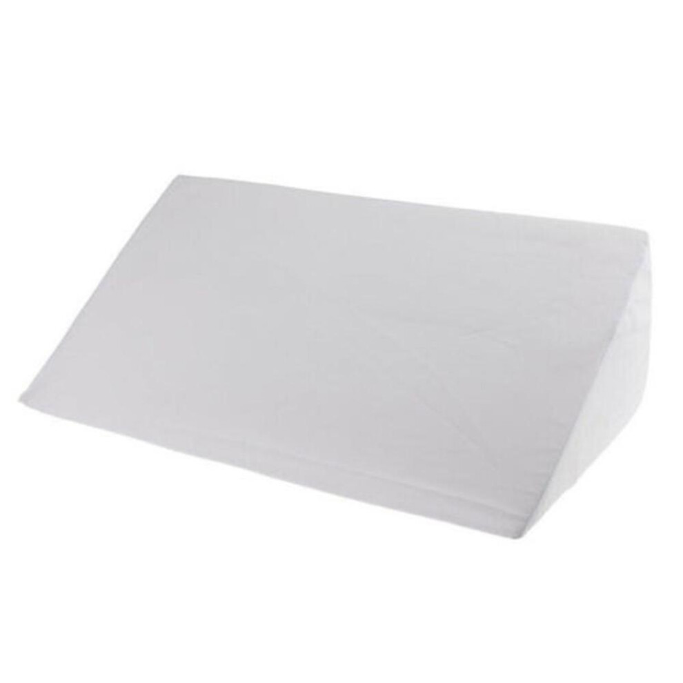 (white, 50x20x20cm) Acid Reflux Foam Bed Wedge Pillow Leg Elevation Back Lumbar Support Cushions
