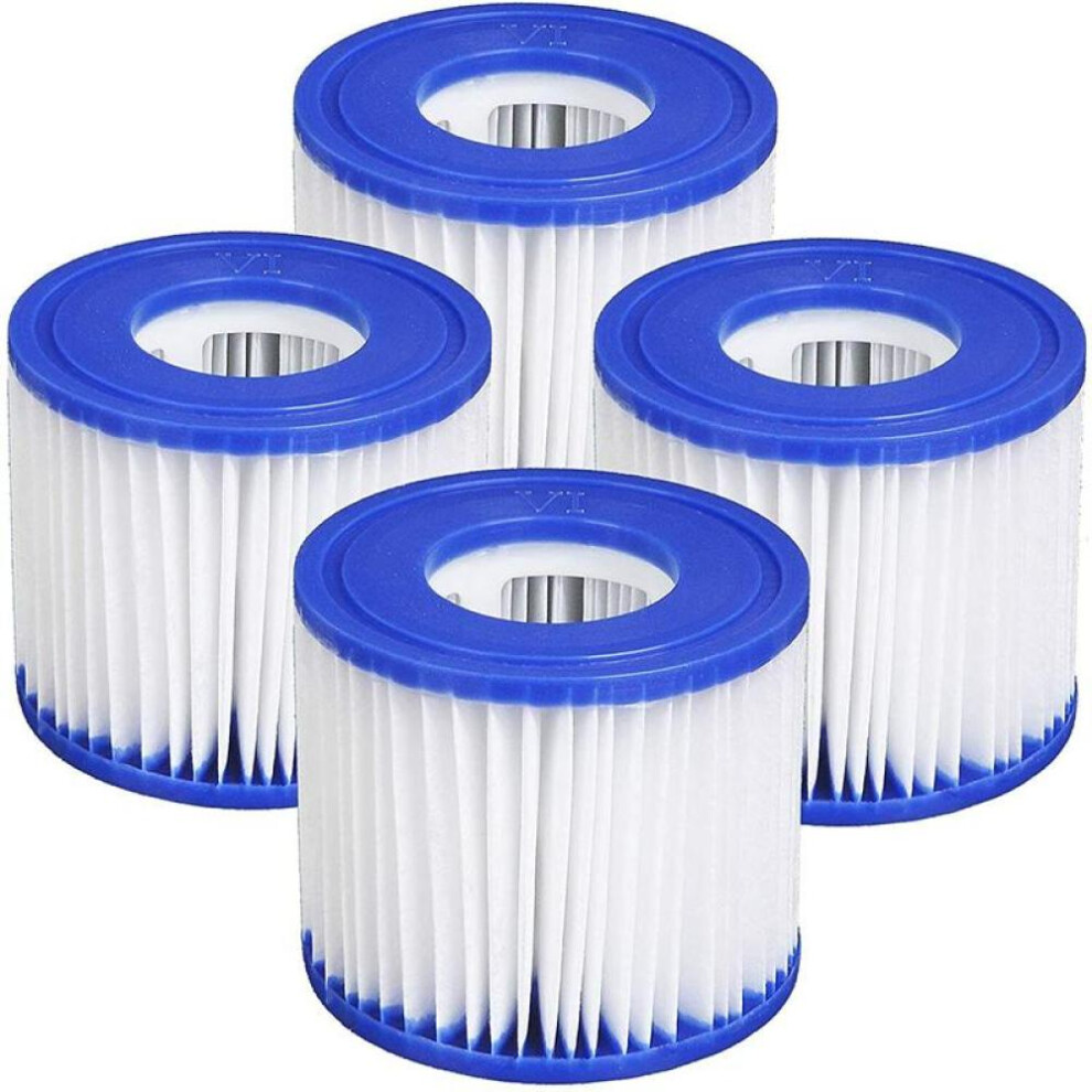 (4pcs) 2-12x Lay Z Lazy Hot Tub Spa Pool Miami Vegas Monaco Cartridge Filters Vi Outdoor Garden Spas