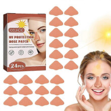 24pcs Sunscreen Nose Patch for Summer Outdoor Breathability Refreshing Uv Protect Nose Mask Skin Care Sun Protection Nose Patch
