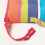 Homescapes (1 Seat Pad) Multi Stripe Seat Pad with Button Straps 100% Cotton 5