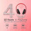 (Red) Over-ear Bluetooth Headphones, 6s Foldable Wireless Headphones, 6 Eq Modes 3