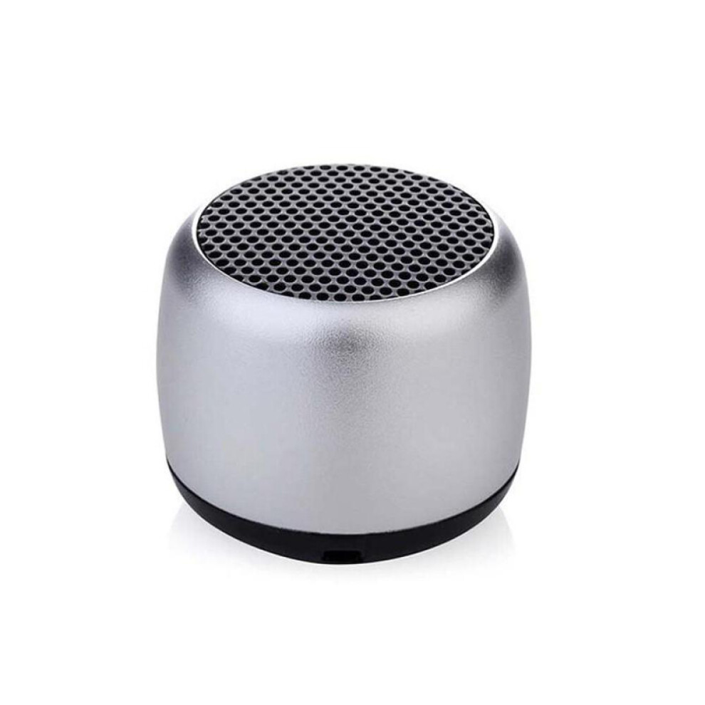 (silver,grey) Portable Mini Wireless Bluetooth Speaker Music Subwoofer Super Bass Stereo Column For Mobile Phone Computer Music Player