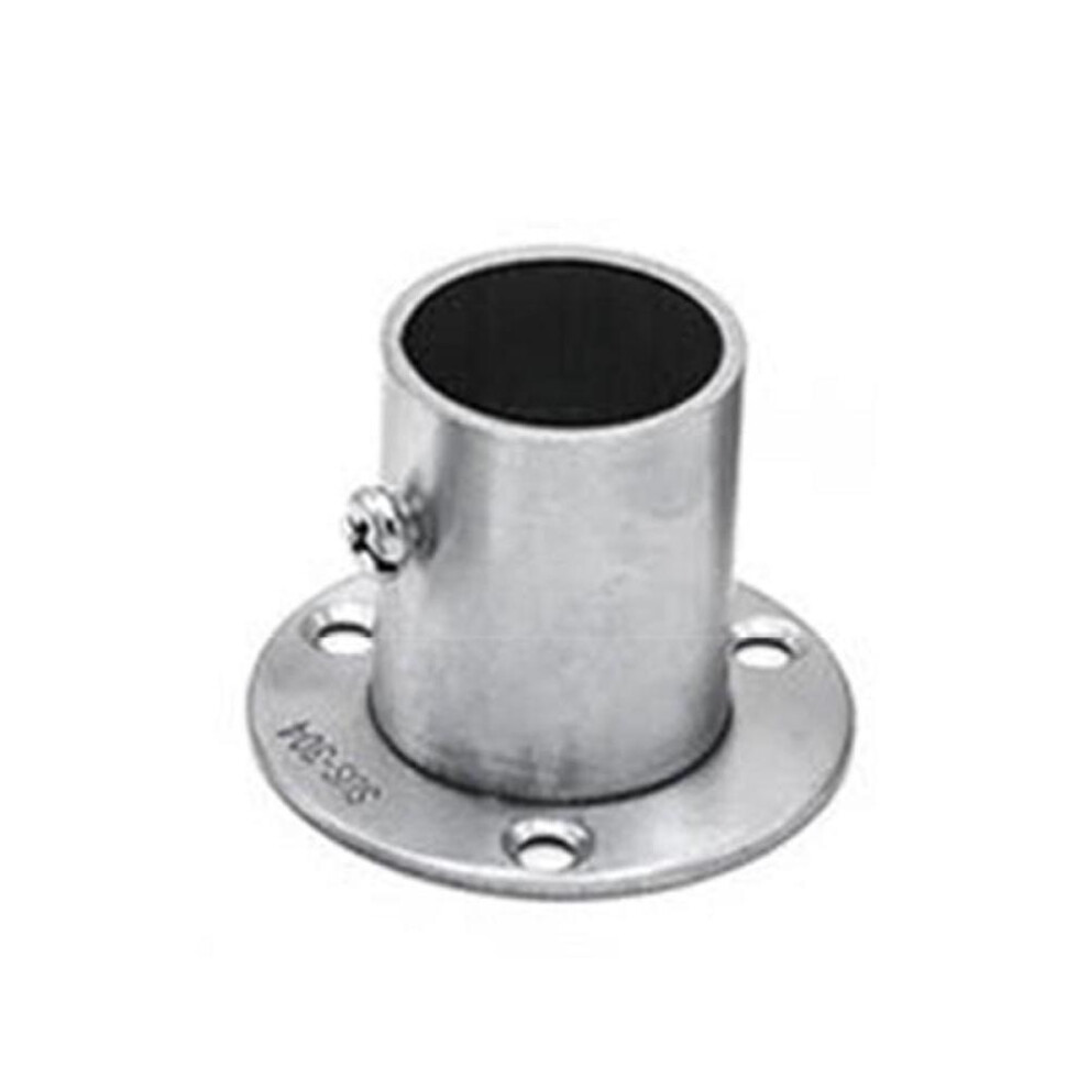 (25) Stainless Steel Closet Rod Flange Holder Shower Curtain Socket Bracket Support For Pipe (16mm/19mm/22mm/25mm/32mm)